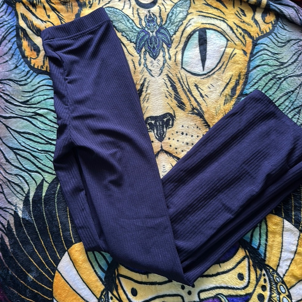 blue flare pants